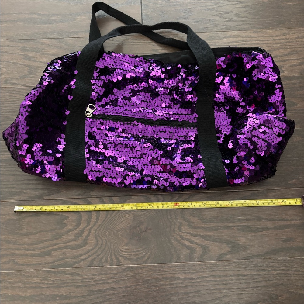 Large purple sequin girl’s bag